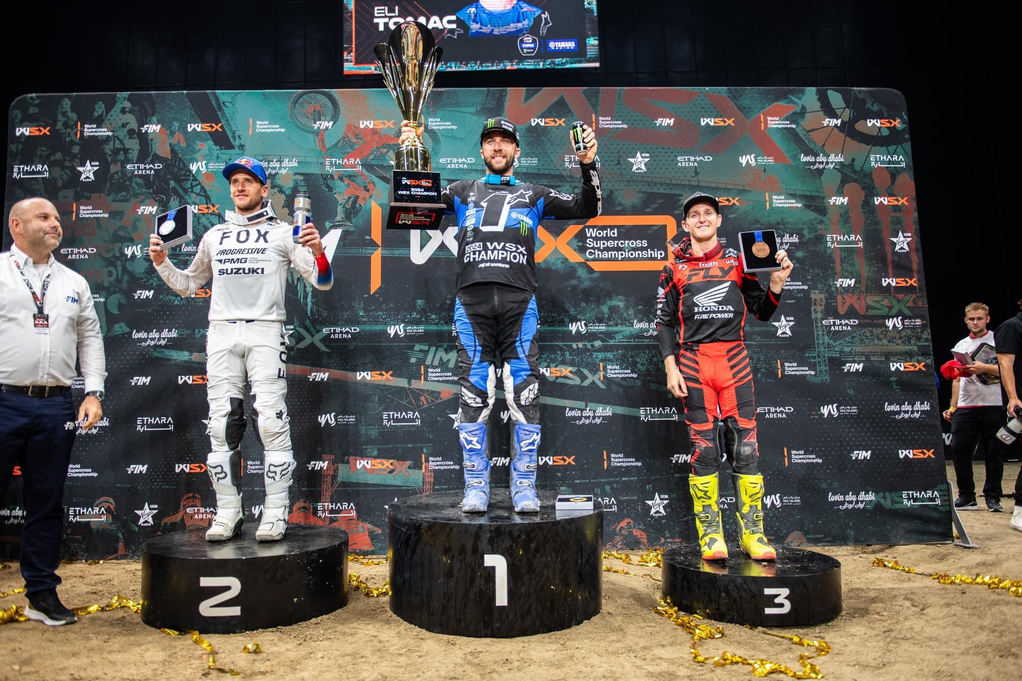 Eli Tomac Triumphs in Abu Dhabi to Win WSX 2024 Championship